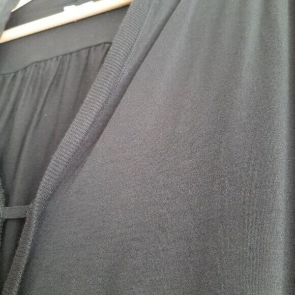 WILFRED Aritzia Faux Wrap Drop Waist Mini Dress Sz M Flawed - Picture 5 of 12